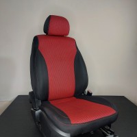 Авточехлы Kia Bongo жаккард красная коса - auto-dress.ru - Екатеринбург